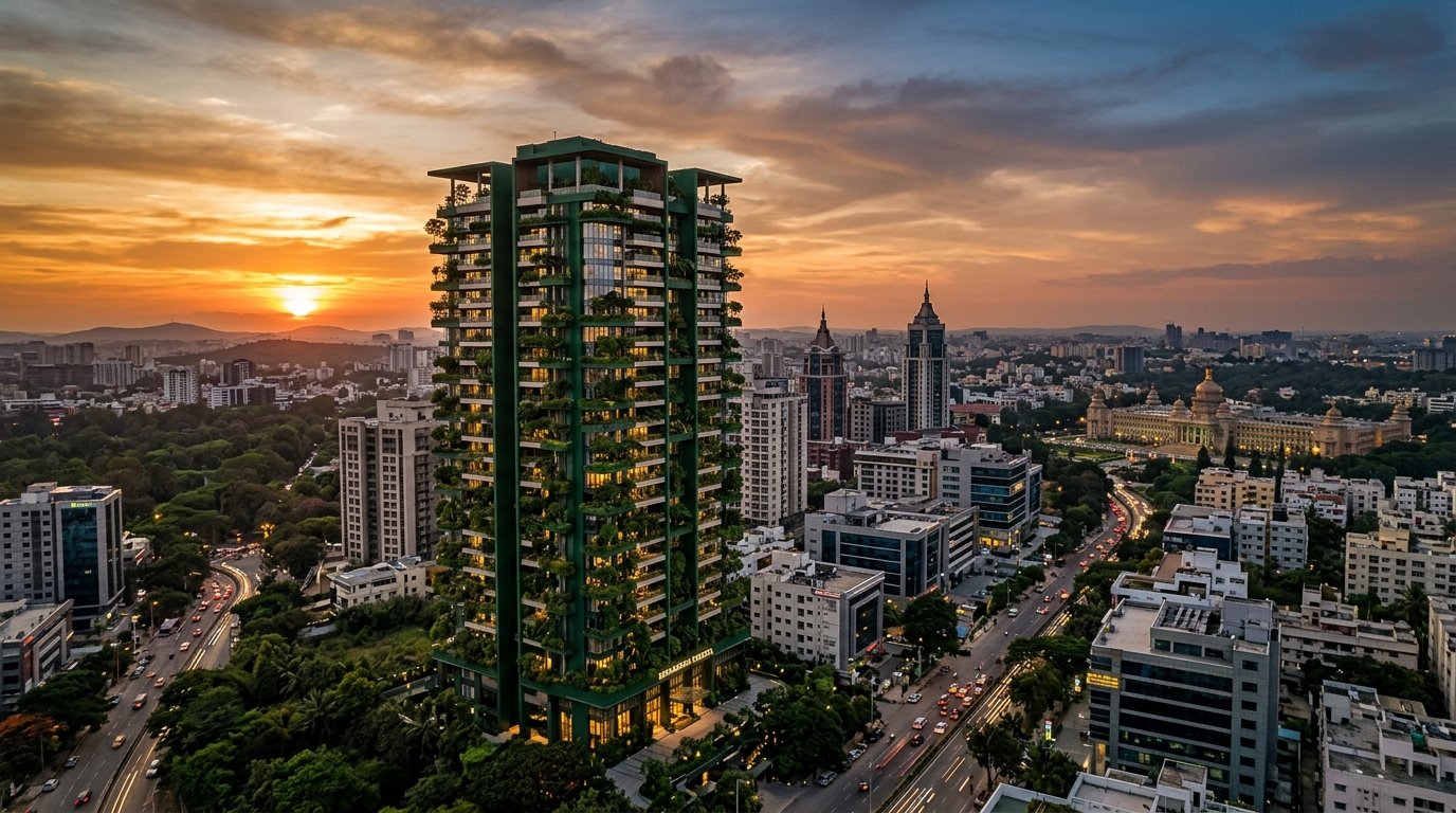 Sudarshan Foresta Bengaluru Sunset Skyline